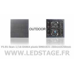 MODULE LED P3.91 (pitch 3.91mm) 250mm X 250mm IP65 outdoor